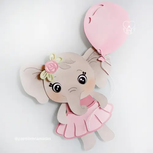 Arquivo de corte topo de bolo Elefantinho