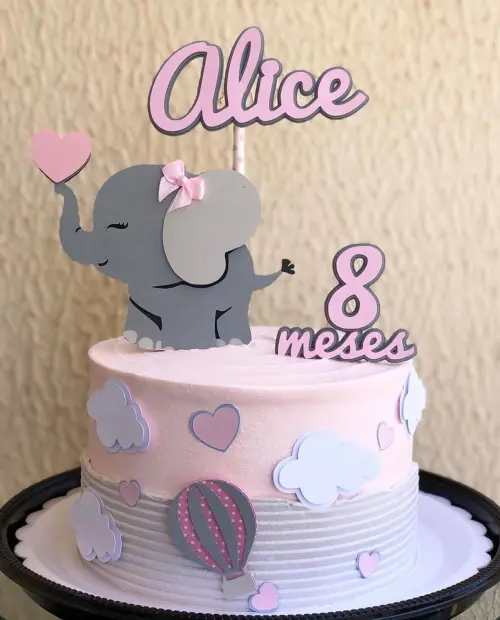 Arquivo de corte topo de bolo Elefantinho