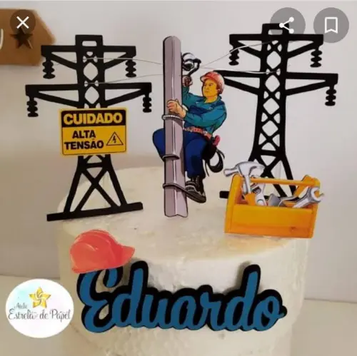 Arquivo de Corte Topo de Bolo Eletrecista