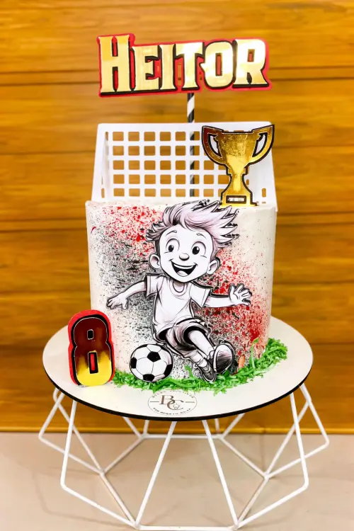 Arquivo de corte topo de bolo Futebol