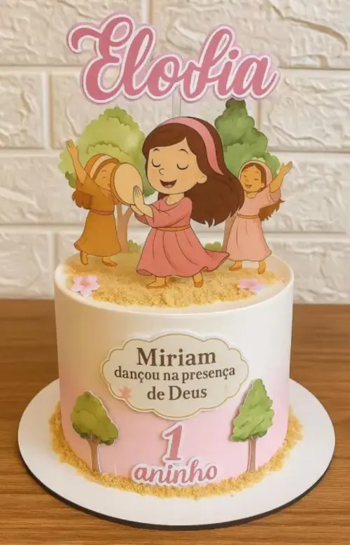 Arquivo de corte topo de bolo 3 Palavrinhas