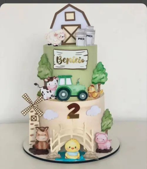 Arquivo de corte topo de bolo Fazendinha