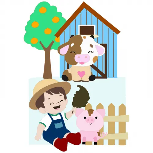 Arquivo de corte topo de bolo Fazendinha