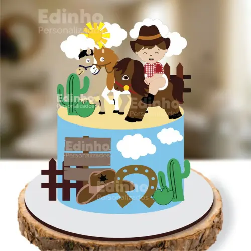 Arquivo de corte topo de bolo Fazendinha