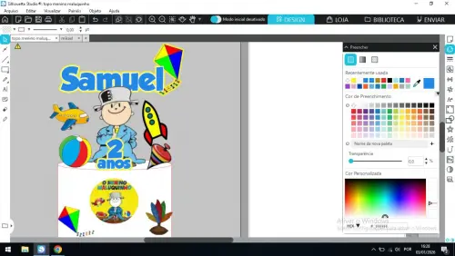 Arquivo de corte Topo de Bolo Menino Maluquinho