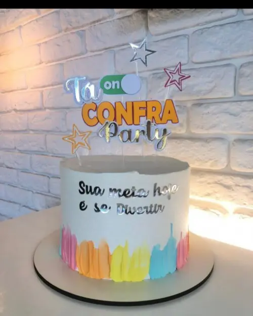 Topo de bolo Confraternização