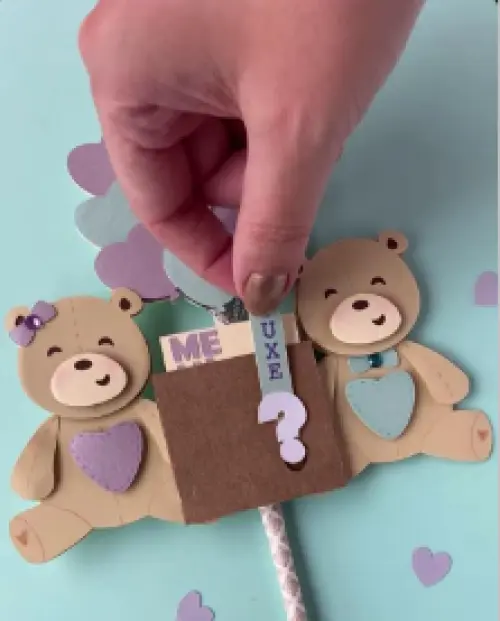 Arquivo de corte topo de bolo Chá Revelação