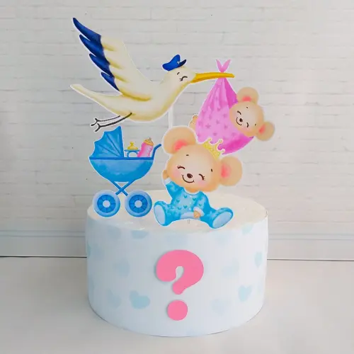 Arquivo de corte topo de bolo Chá Revelação