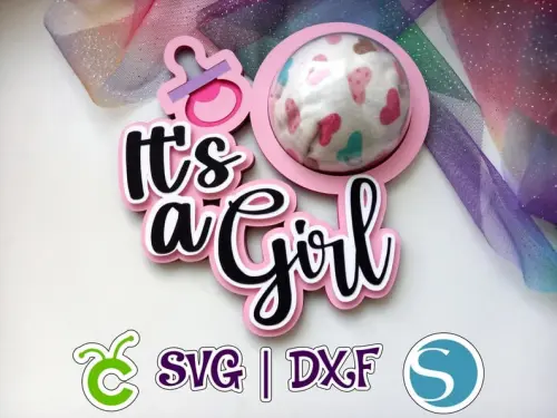 Arquivo de corte topo de bolo Chá Revelação