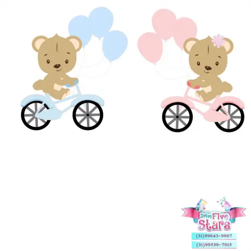 Arquivo de corte topo de bolo Chá Revelação