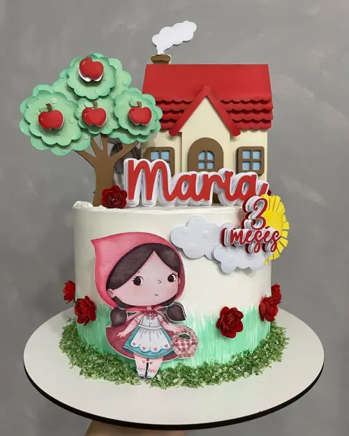 Arquivo de corte topo de bolo Chapeuzinho Vermelho