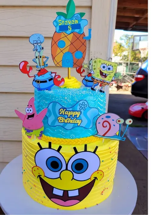 Arquivo de corte topo de bolo Bob Esponja