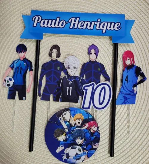 Arquivo de corte topo de bolo Blue Lock