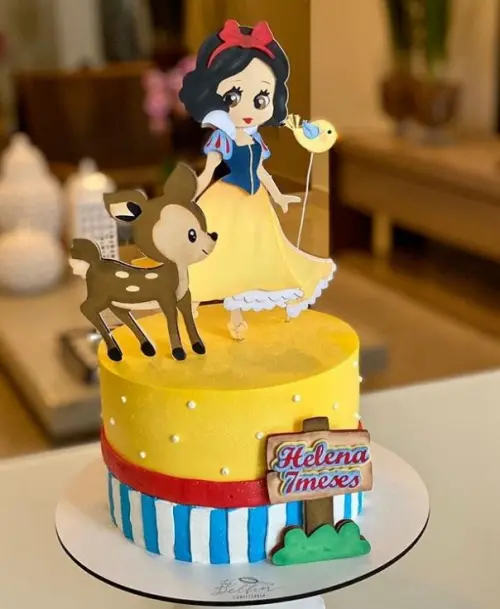 Arquivo de corte topo de bolo Branca de Neve