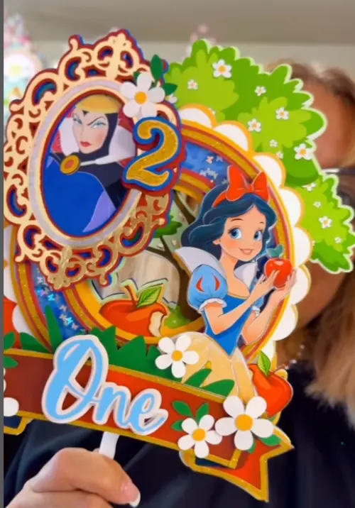 Arquivo de corte topo de bolo Branca de Neve