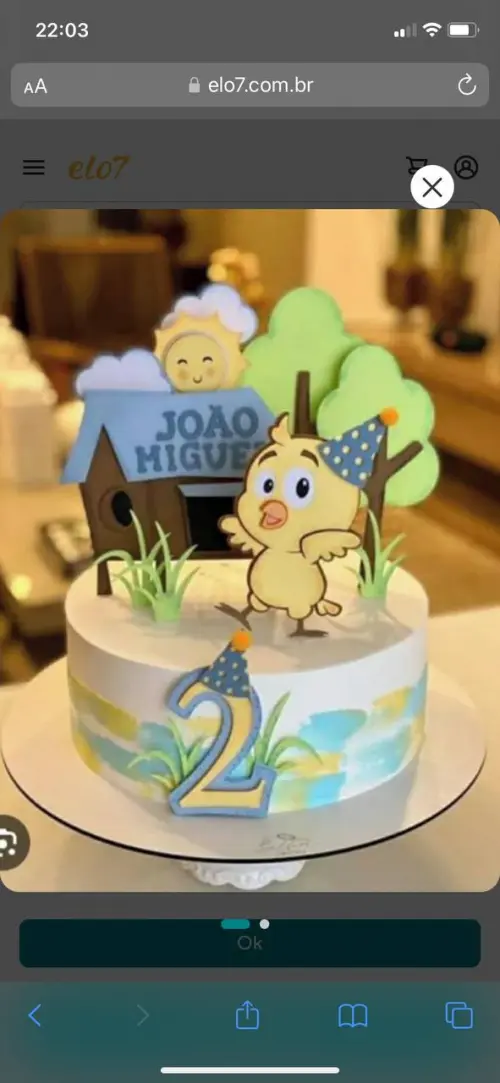 Arquivo de corte topo de bolo Galinha Pintadinha