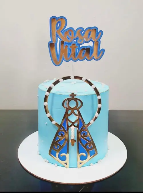 Arquivo de corte Topo de bolo Nossa Senhora aparecida