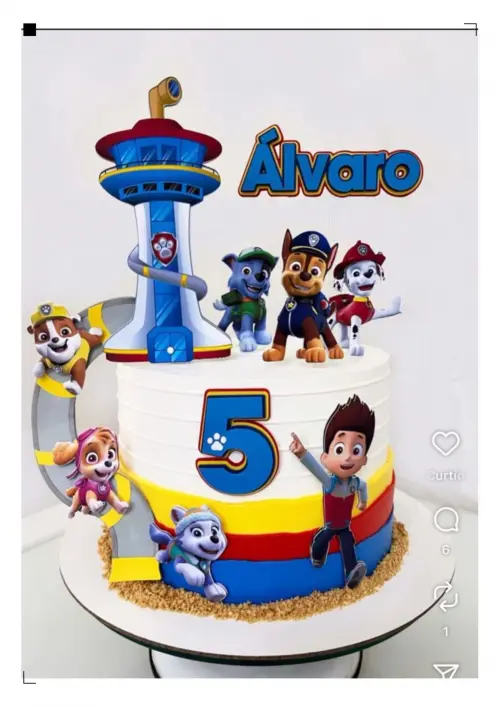 Arquivo de Corte Topo de Bolo Patrulha Canina