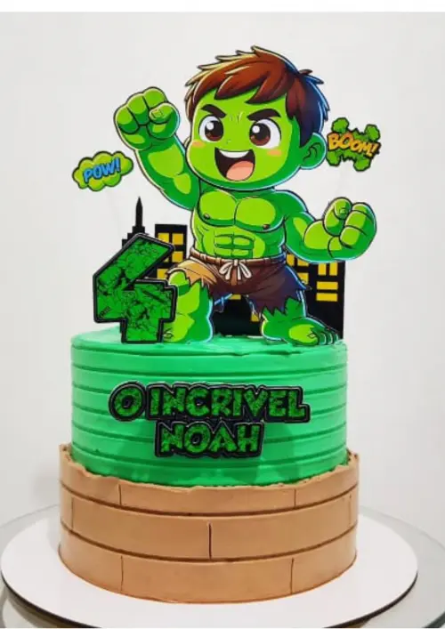 Arquivo de corte topo de bolo Hulk