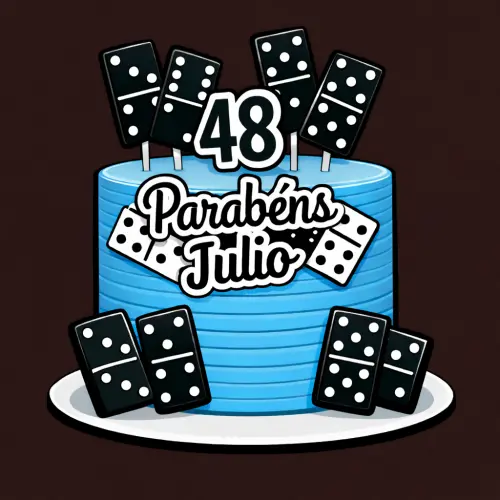 Arquivo de corte topo de bolo Dominó