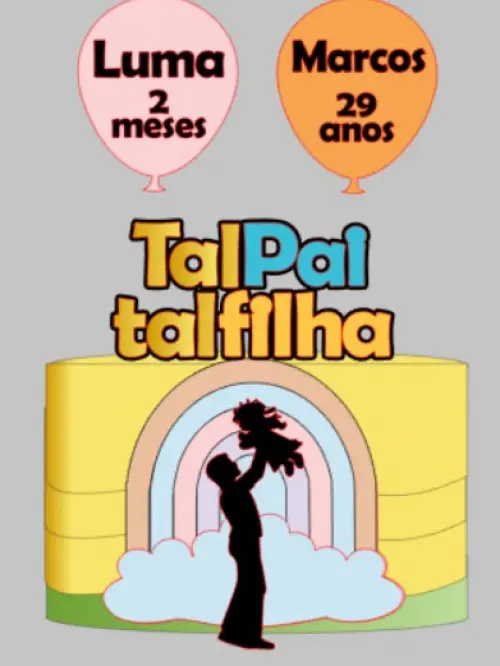 Arquivo de corte topo de bolo Pai e filha