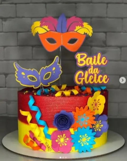 Arquivo de corte topo de bolo Carnaval