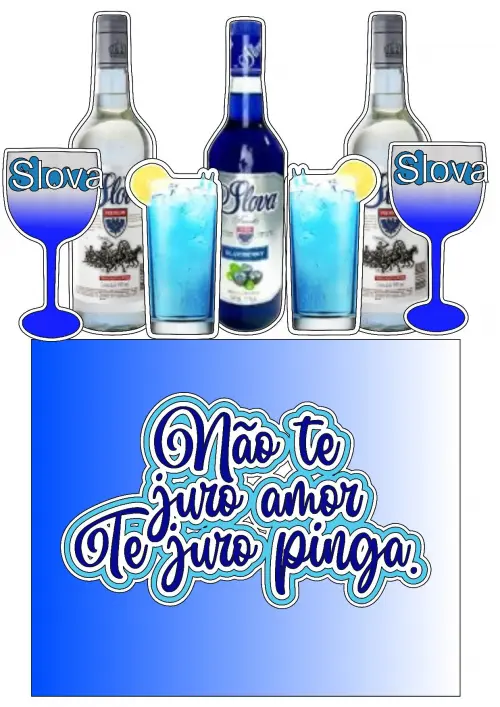 Arquivo de corte topo de bolo Vodka