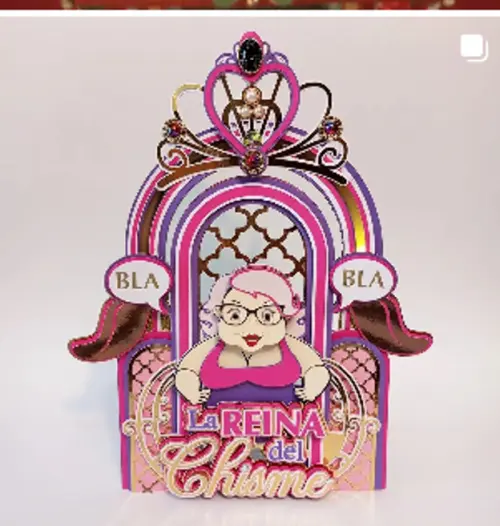 Arquivo de corte topo de bolo Rainha das fofocas