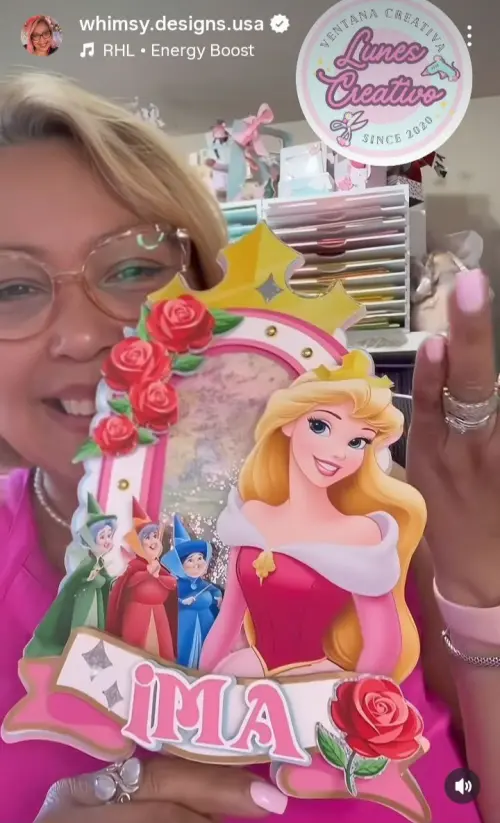 Arquivo de corte topo de bolo A Bela Adormecida