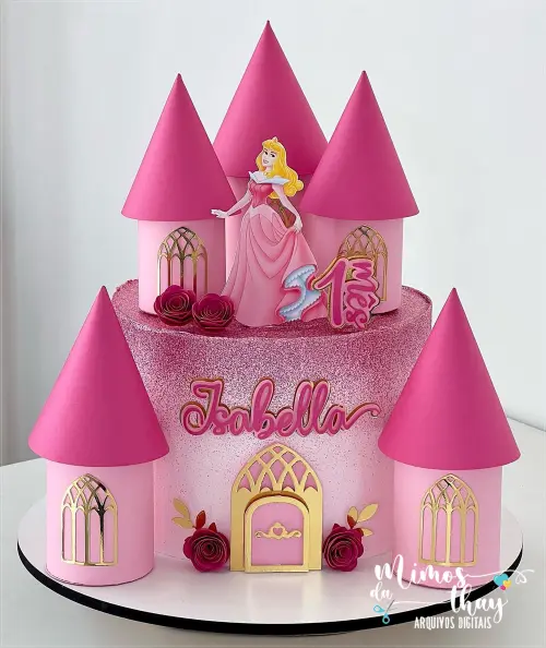 Arquivo de corte topo de bolo A Bela Adormecida