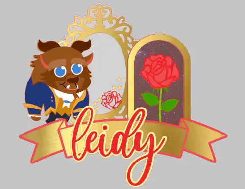 Arquivo de corte Topo de bolo Bela e a Fera