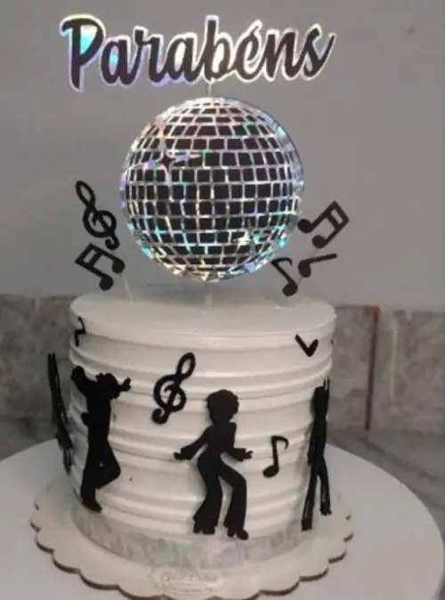 Arquivo de corte topo de bolo anos 70