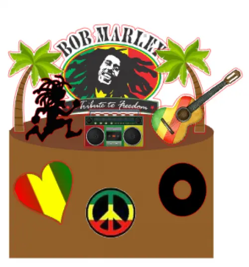 Arquivo de corte topo de bolo Reggae