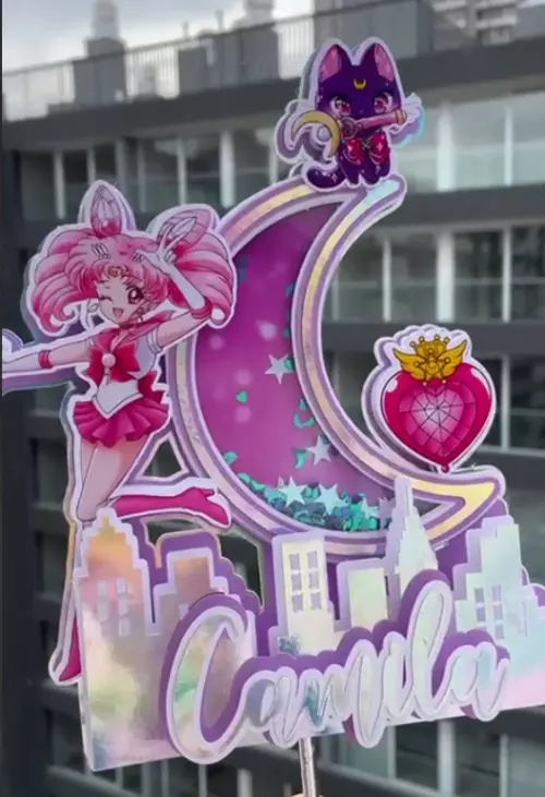 Arquivo de corte topo de bolo Sailor Moon