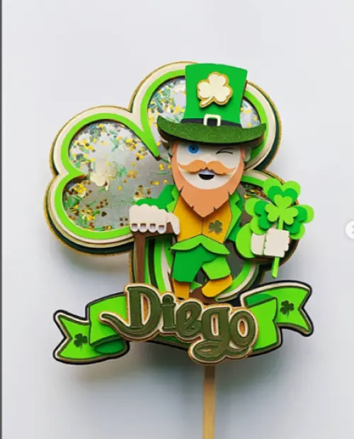 Arquivo de corte topo de bolo San Patricio