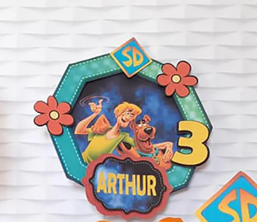 Arquivo de corte topo de bolo Scooby doo