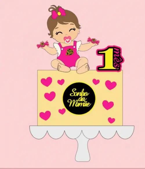 Arquivo de corte topo de bolo Sonho de valsa