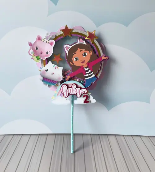 Arquivo de corte topo de bolo A Casa Mágica da Gabi