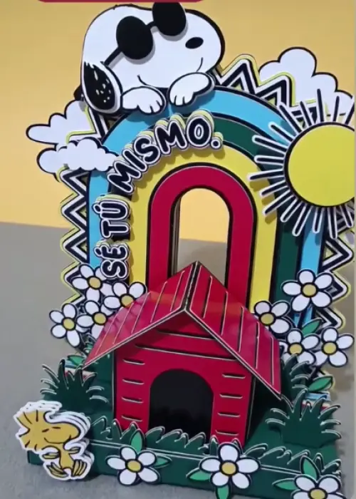 Arquivo de corte Topo de bolo Snoopy