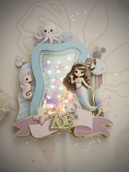 Arquivo de corte topo de bolo Sereia