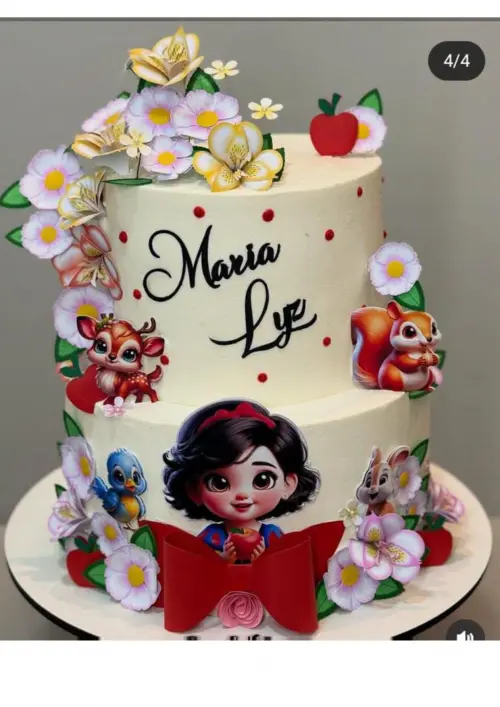 Arquivo de corte topo de bolo Branca de Neve