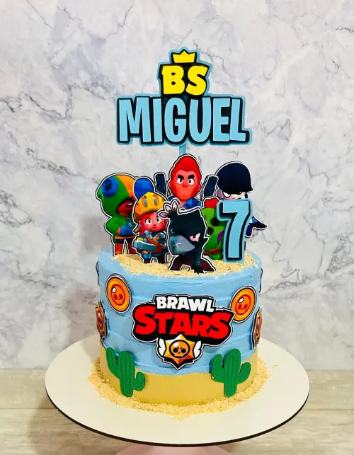 Topo de bolo Brawl Star