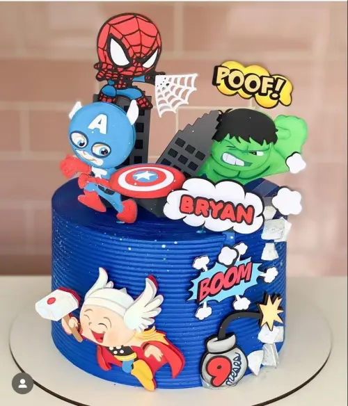 Arquivo de corte Topo de bolo Avengers