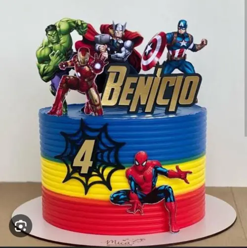 Arquivo de corte Topo de bolo Avengers