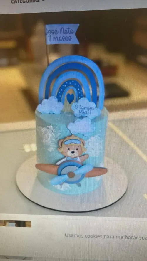 Arquivo de corte topo de bolo Ursinho