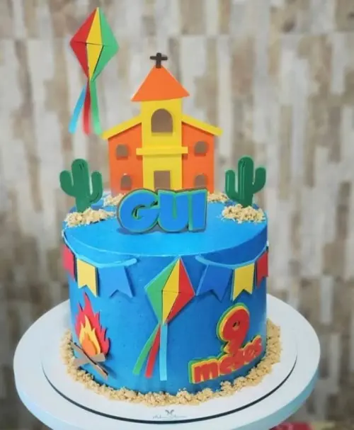 Arquivo de corte topo de bolo arraiá