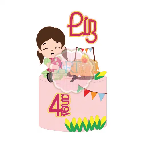 Arquivo de corte topo de bolo arraiá