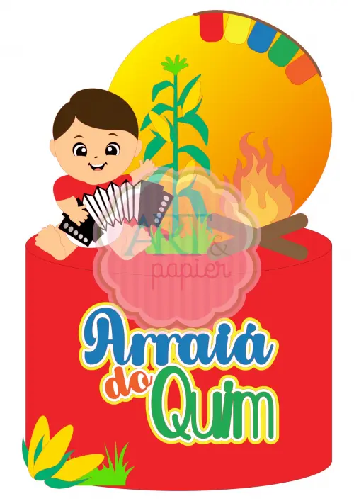 Arquivo de corte topo de bolo arraiá