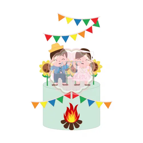 Arquivo de corte topo de bolo arraiá