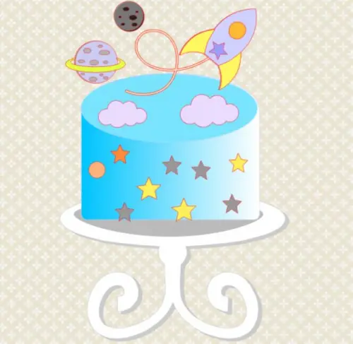 Arquivo de corte topo de bolo Astronauta